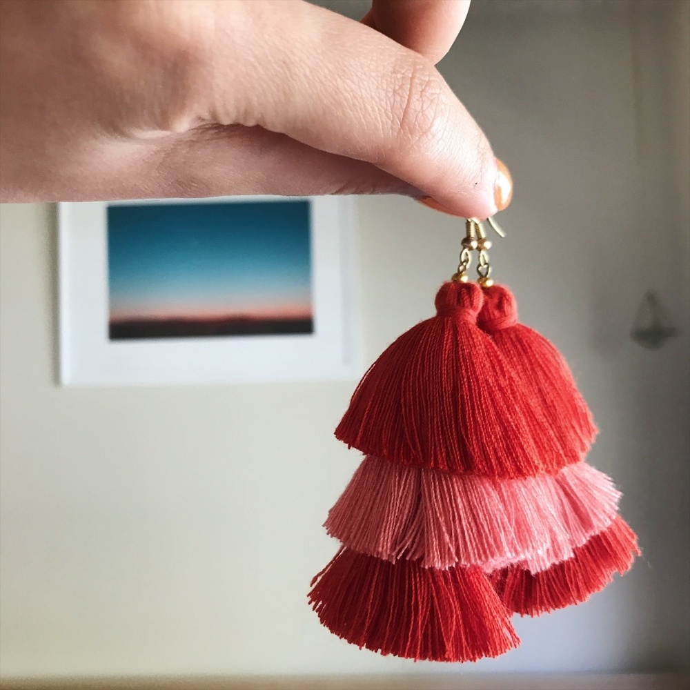 Tiered Tassel Earrings